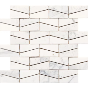 Contempo White Wedge - stone tile